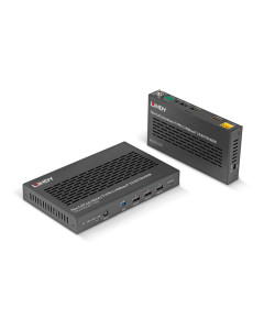 Lindy 38346 Extender HDBaseT 3.0 Cat.6A KVM 4K60 HDMI & Tipo C, Audio, IR, RS-232, 70m