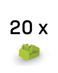 Lindy 47895 Port Blocker RJ-45, 20 pezzi, Verde