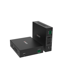 Lindy 39340 Extender Tipo C 4K60 video e dati USB 2.0, RS-232 su fibra ottica, 5km