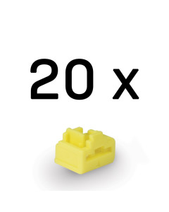 Lindy 47901 Port Blocker RJ-45, 20 pezzi, Giallo