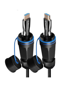 Lindy 38527 Cavo HDMI 8K60 Ibrido in fibra ottica corazzato, 10m