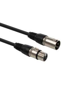 Lindy 35703 Cavo audio da 3m da XLR maschio a XLR femmina, Nero