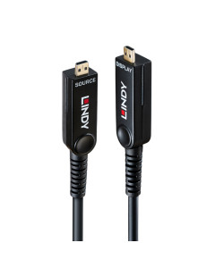 Lindy 38546 Cavo Micro-HDMI 8K60 ibrido in fibra ottica con connettori HDMI removibili, LSZH, 50m