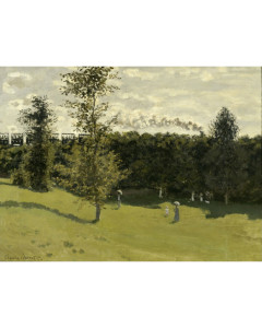 Niik quadro treno in campagna di claude monet
