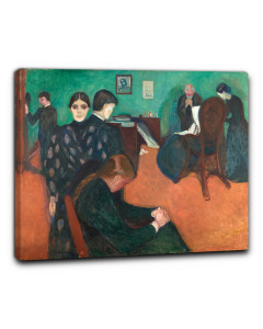 Niik quadro morte nella stanza del malato  di edvard munch