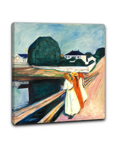 Niik quadro ragazze sul ponte di edvard munch