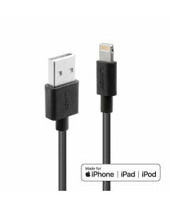 Lindy 31321 Cavo USB Tipo A a Lightning nero, 2m