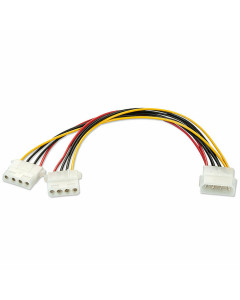 Lindy 33126 Alimentazione per HDD - 1x5.25"M / 2x5.25"F, 0.25m