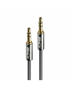 Lindy 35321 Cavo Audio 3.5mm Cromo Line, 1m
