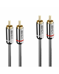 Lindy 35348 Cavo Audio 2x RCA Cromo Line, 5m