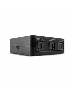 Lindy 70480 Splitter Audio Digitale TosLink (Ottico), 3 Porte