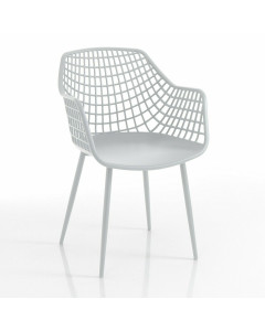 Tomasucci sedia da interno / esterno nairobi white plus set da 4