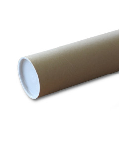 Niik Tubo di cartone per spedizioni 84 x 10 cm con tappi
