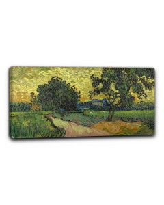 Niik quadro paesaggio al tramonto di vincent van gogh