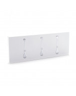 Tomasucci appendiabiti da muro bin 3 white
