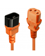 Lindy 30473 Prolunga IEC Arancione, 0.5m