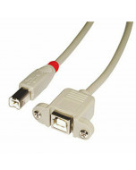 Lindy 31800 Prolunga USB 2.0 Tipo B M/F 0,5m