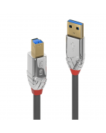 Lindy 36660 Cavo USB 3.0 Tipo A a B Cromo Line, 0.5m