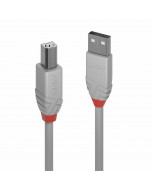 Lindy 36681 Cavo USB 2.0 Tipo A a B Anthra Line, Grigio, 0.5m