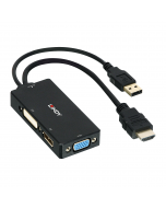 Lindy 38182 Converter HDMI a DisplayPort, DVI & VGA