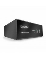 Lindy 39300 Switch KVM DVI-I Single Link Dual Head, USB 2.0 e Audio, 2 Porte