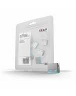 Lindy 40462 Serrature addizionali per porte USB Blu