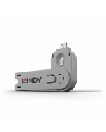 Lindy 40624 Chiave per Blocca Porte USB Tipo A, Bianca