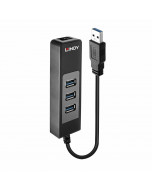 Lindy 43176 Hub e Converter Gigabit Ethernet USB 3.0