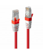 Lindy 45384 Cavo di Rete Cat.6A S/FTP LSZH Rosso, 0.5m