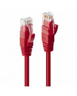 Lindy 45453 Cavo di Rete Cat.6 U/UTP LSZH Rosso, 2m