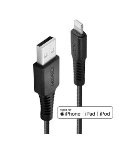 Lindy 31290 Cavo di ricarica rinforzato USB Tipo A a Lightning, 0.5m