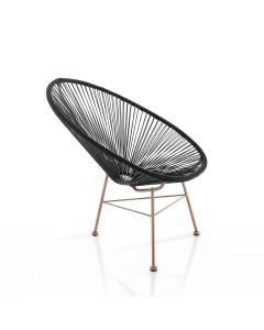 Tomasucci poltrona da interno / esterno  Numana black