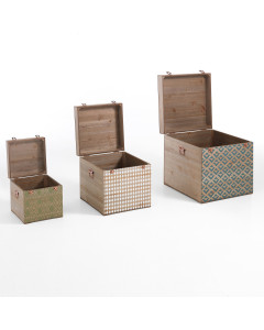 Tomasucci set 3 bauli p/oggetti kijo