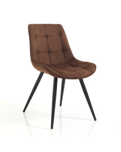 Tomasucci sedia buick brown set da 2