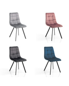 Tomasucci sedia toffee colors set da 4