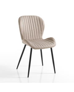 Tomasucci sedia handy marrone chiaro set da 4