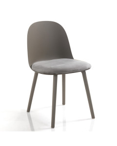 Tomasucci sedia jade dark grey set da 4