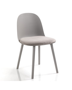 Tomasucci sedia jade light grey set da 4