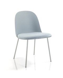 Tomasucci sedia chloe light blue set da 4