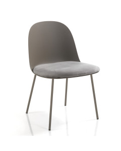 Tomasucci sedia chloe dark grey set da 4