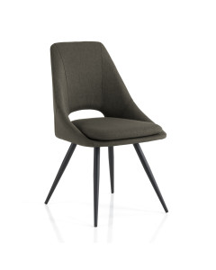 Tomasucci sedia betta dark grey set da 2