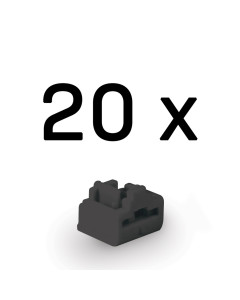Lindy 47892 Port Blocker RJ-45, 20 pezzi, Nero