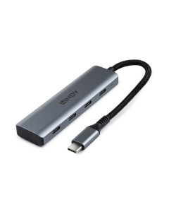 Lindy 43414 Hub USB 3.2 Gen 2 Tipo C, 4 Porte