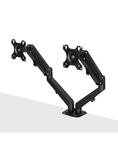 Lindy 40708 Braccio a molla a gas da tavolo a doppio montaggio - nero