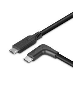 Lindy 32017 Cavo USB 3.2 Tipo C ad angolo di 90°, 10Gbps, PD 60W, 0.5m