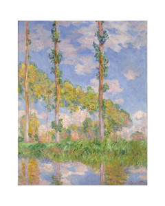 Niik quadro pioppi sotto il sole di claude monet