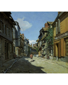 Niik quadro rue de la bavole a honfleur di claude monet