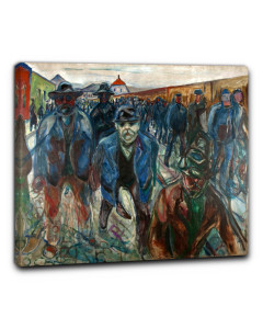 Niik quadro lavoratori rientrano a casa di edvard munch