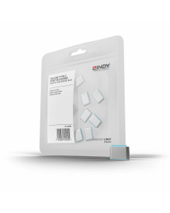 Lindy 40466 Blocca porte USB Tipo C (senza chiave) – 10 pezzi, blu
