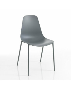Tomasucci sedia da interno / esterno oslo grey set da 4